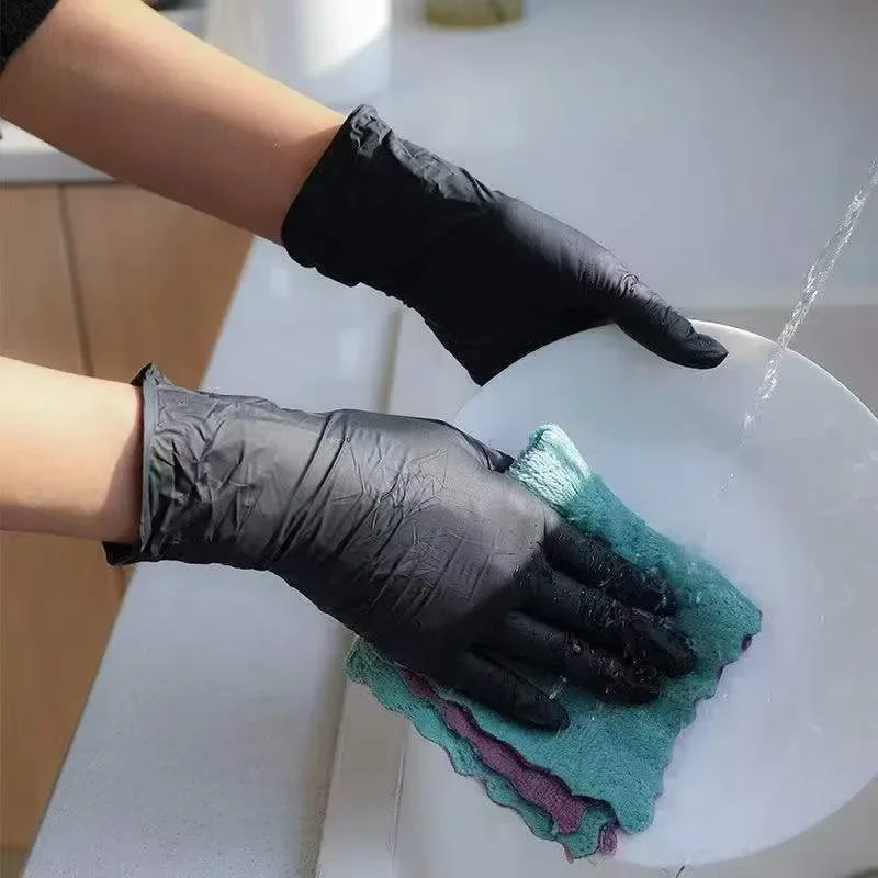 ถุงมือไนไตรล์กันน้ำแบบใช้แล้วท - Nitrile Mechanic Glove บทวิจารณ์และราคา