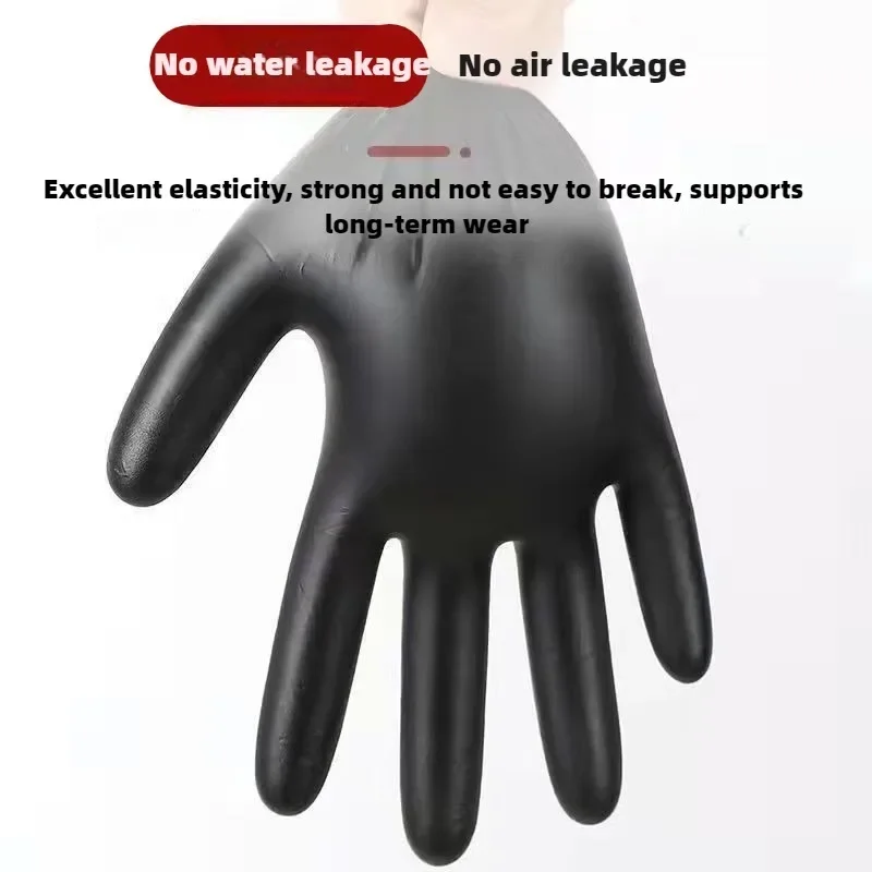 ถุงมือไนไตรล์กันน้ำแบบใช้แล้วท - Nitrile Mechanic Glove บทวิจารณ์และราคา