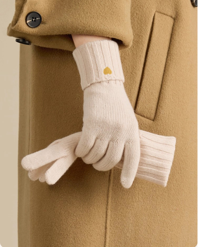 ชุดหมวกไหมพรม ผ้าพันคอ และถุงม - Wool Glove Lined บทวิจารณ์และราคา