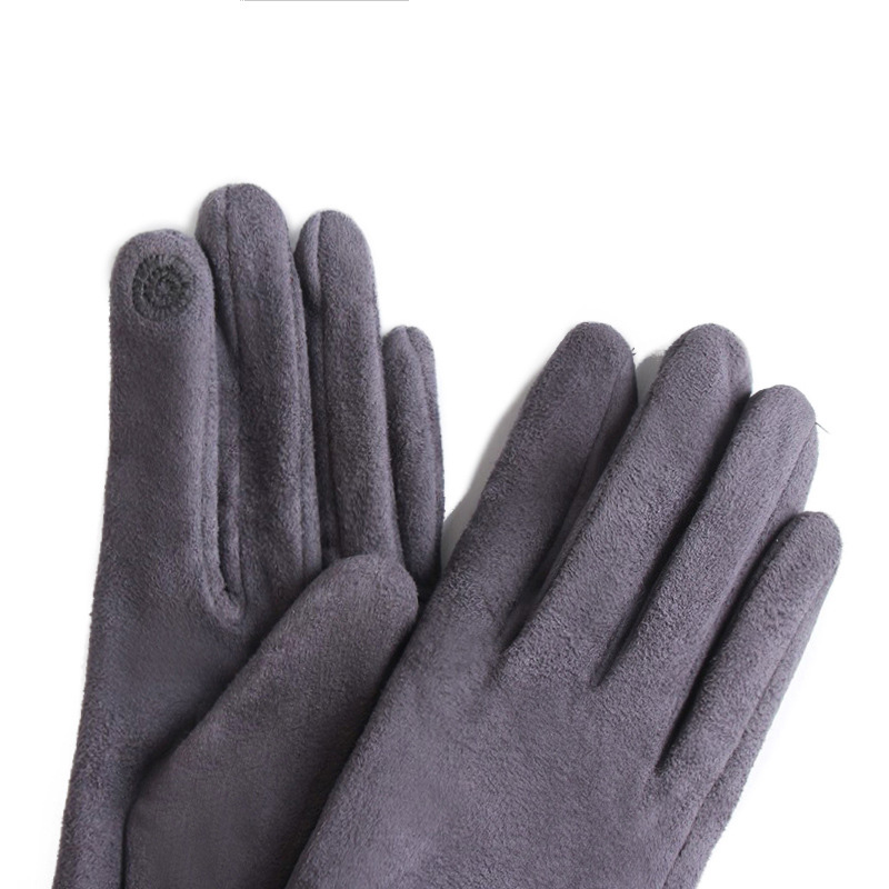 ฤดูหนาวหญิง Suede หนัง Plush น - Leather Driving Glove บทวิจารณ์และราคา