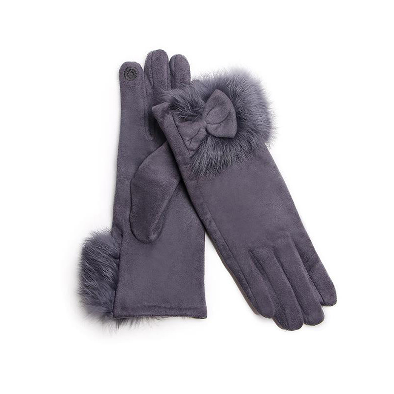 ฤดูหนาวหญิง Suede หนัง Plush น - Leather Driving Glove บทวิจารณ์และราคา