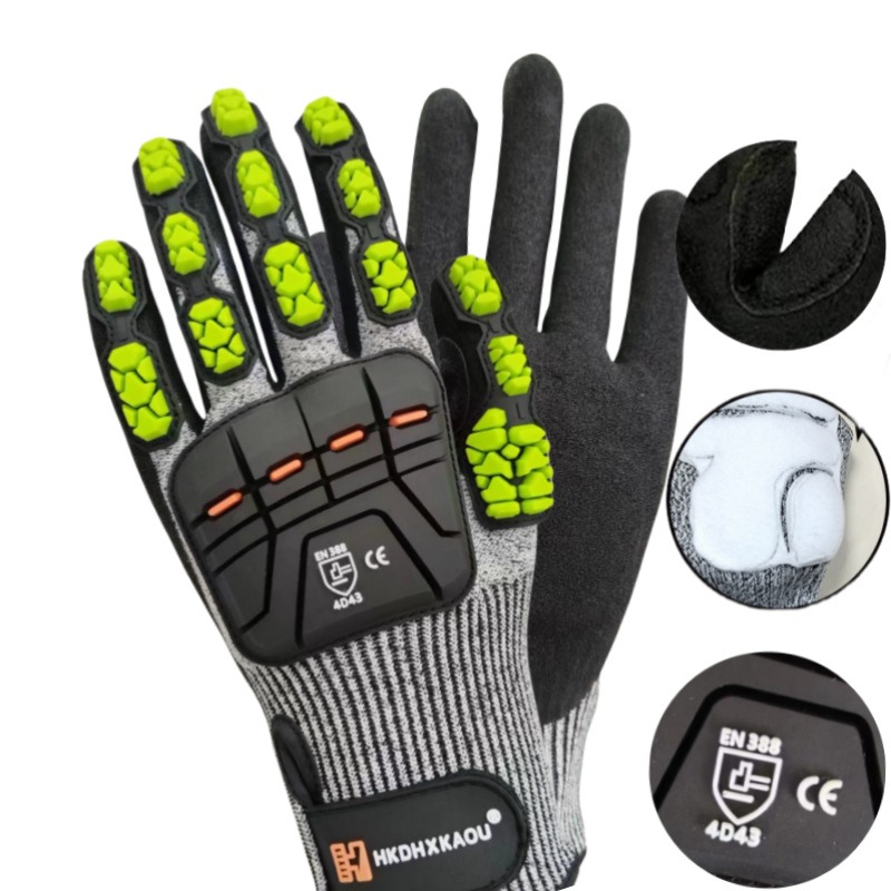 ใหม่ถุงมือป้องกันการกระแทกทางก - Work Glove Impact บทวิจารณ์และราคา