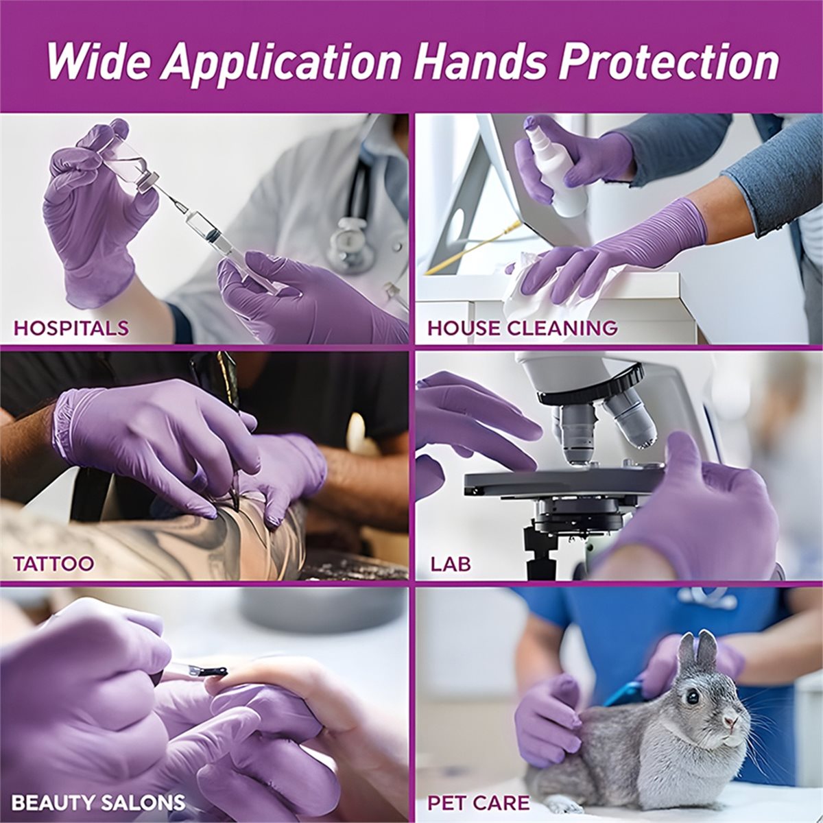 ถุงมือไนไตรล์คุณภาพสูง 100 ชิ้ - Exam Glove Nitrile บทวิจารณ์และราคา