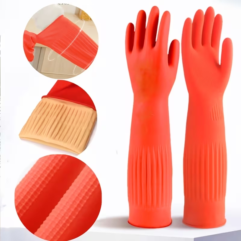 ถุงมือยางล้างจาน ถุงมือทำความส - Dish Glove Rubber บทวิจารณ์และราคา