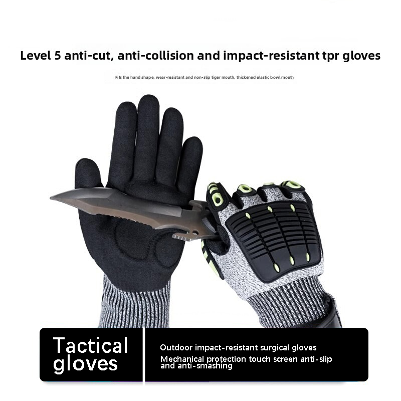 ถุงมือกันบาดระดับ 5 ถุงมือทำงา - Work Glove Impact บทวิจารณ์และราคา