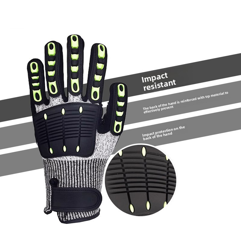 ถุงมือกันบาดระดับ 5 ถุงมือทำงา - Work Glove Impact บทวิจารณ์และราคา