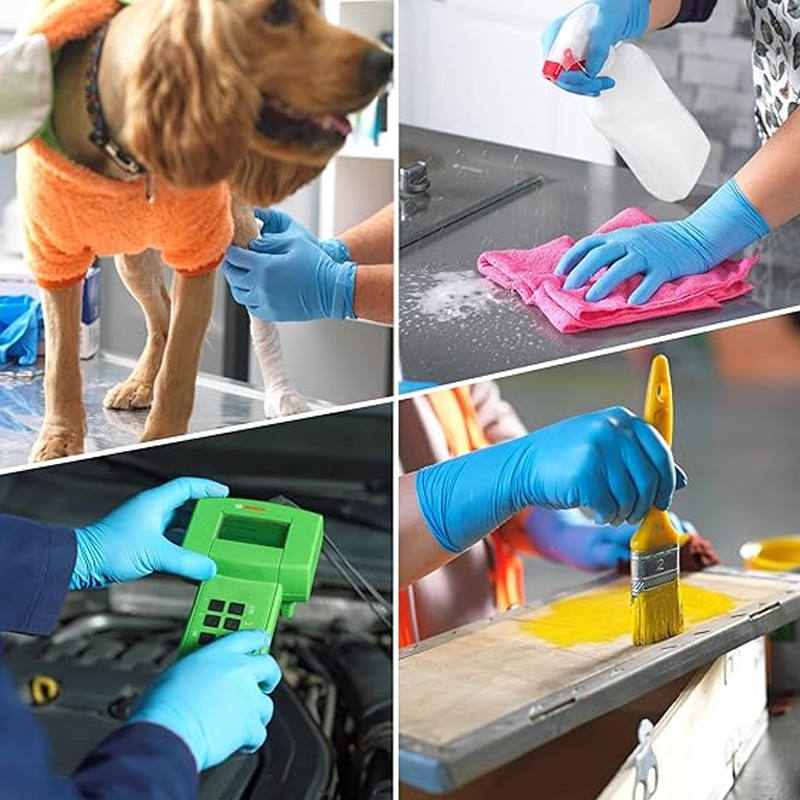 ถุงมือไนไตรล์สีน้ำเงินเกรดทางก - Exam Glove Nitrile บทวิจารณ์และราคา