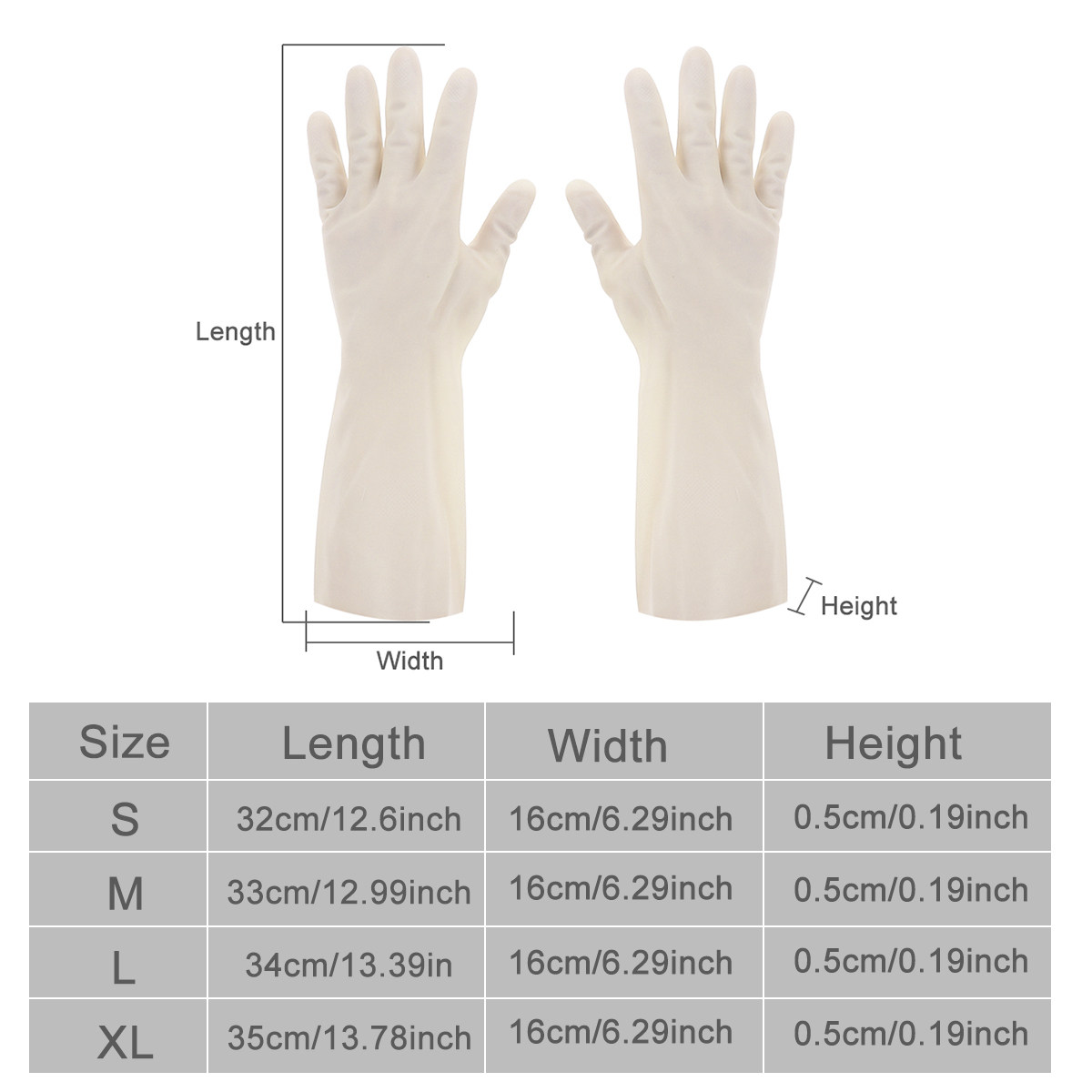 ถุงมือล้างจานกันน้ำ 1 คู่ ถุงม - Dish Glove Rubber บทวิจารณ์และราคา