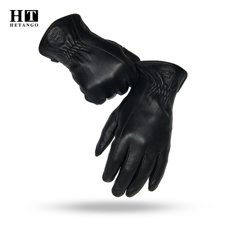    ถุงมือหนังหนังกลับสีดำสำหร - Wool Glove Lined บทวิจารณ์และราคา