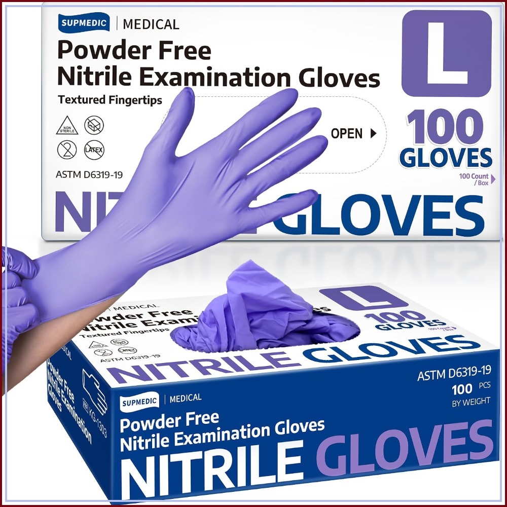 ถุงมือไนไตรล์ทางการแพทย์แบบใช้ - Exam Glove Nitrile บทวิจารณ์และราคา