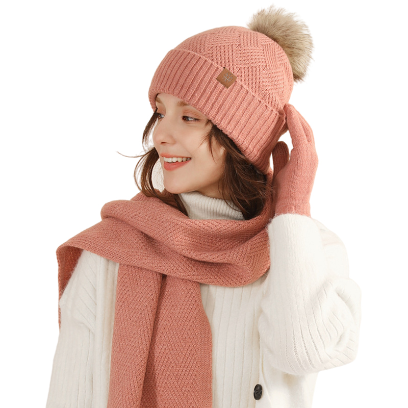 ชุดหมวกไหมพรม ผ้าพันคอ และถุงม - Wool Glove Lined บทวิจารณ์และราคา