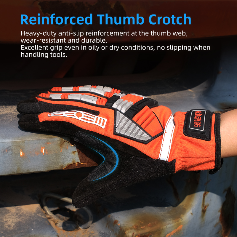 XYEHS 1 คู่ถุงมือกู้ภัยทนแรงกร - Work Glove Impact บทวิจารณ์และราคา