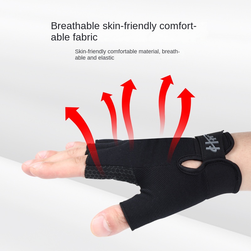 1คู่ตกปลาถุงมือเปิดนิ้ว Anti-S - Cycling Glove Padded บทวิจารณ์และราคา
