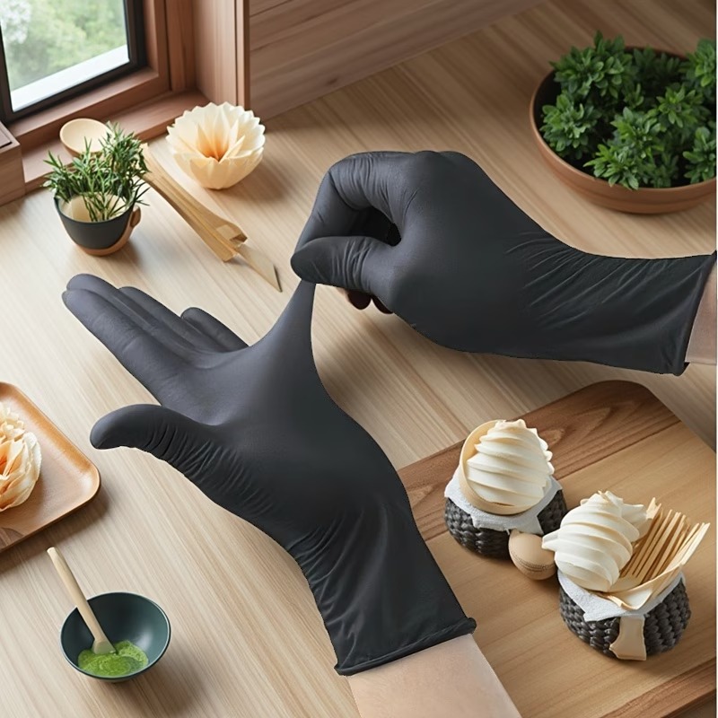 10/50/100PCS ถุงมือไนไตรล์แบบใ - Nitrile Mechanic Glove บทวิจารณ์และราคา