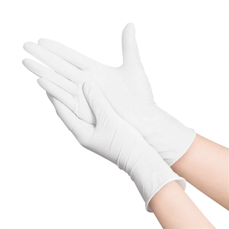 ถุงมือไนไตรล์สีขาวแบบใช้แล้วทิ - Exam Glove Nitrile บทวิจารณ์และราคา