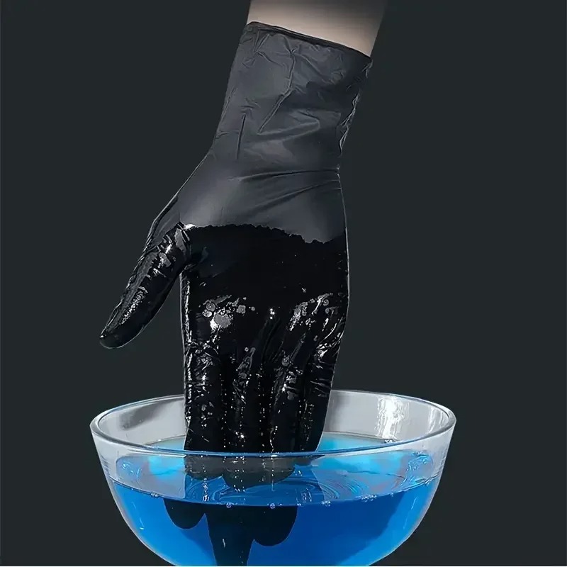 1/100 ชิ้นถุงมือสีดำแบบใช้แล้ว - Latex Disposable Glove บทวิจารณ์และราคา