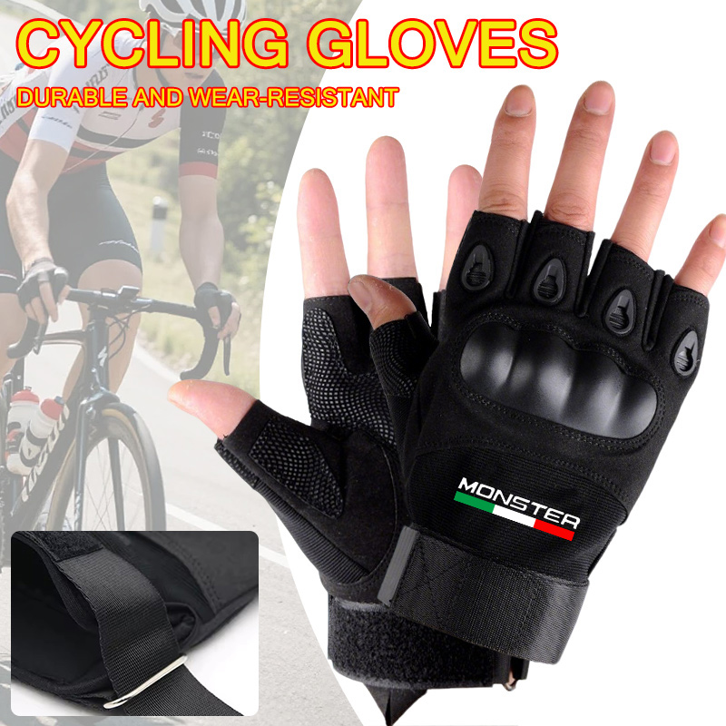 ถุงมือยุทธวิธีแบบแข็งครึ่งนิ้ว - Motorcycle Glove Knuckle บทวิจารณ์และราคา